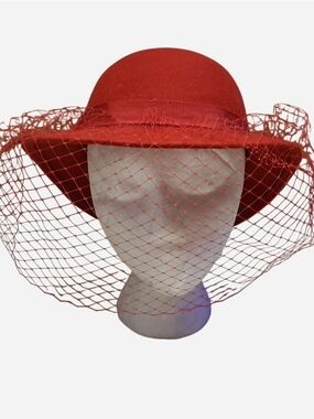 Doeskin Veiled 1940s-50s Hat